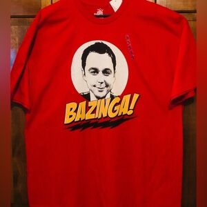 Men-s Big Bang Theory Bazinga T-Shirt, NWT, XXL